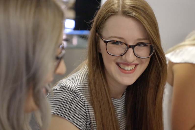 Image of a woman smiling